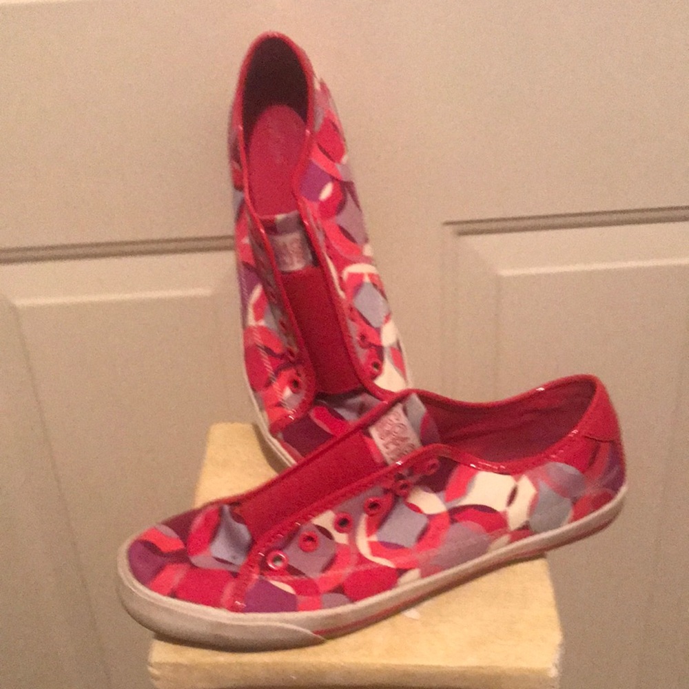 Coach slip on sneaker pink/purple/gray